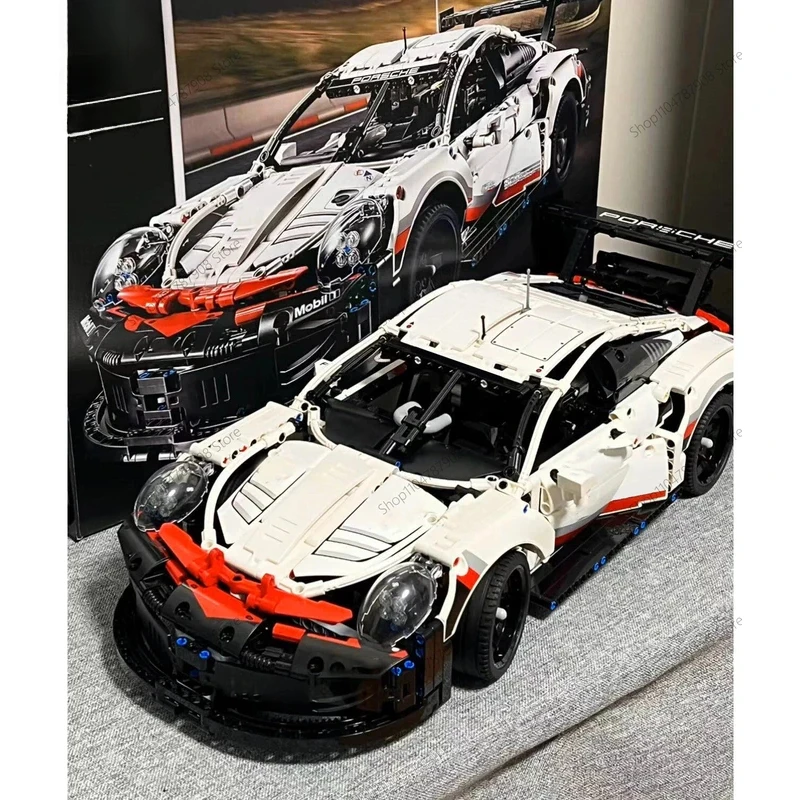 

1580 + шт. 911RSR собранные строительные блоки радиоуправляемый автомобиль гоночный автомобиль двигатель версия с дистанционным управлением дополнительные кирпичи игрушки подарки