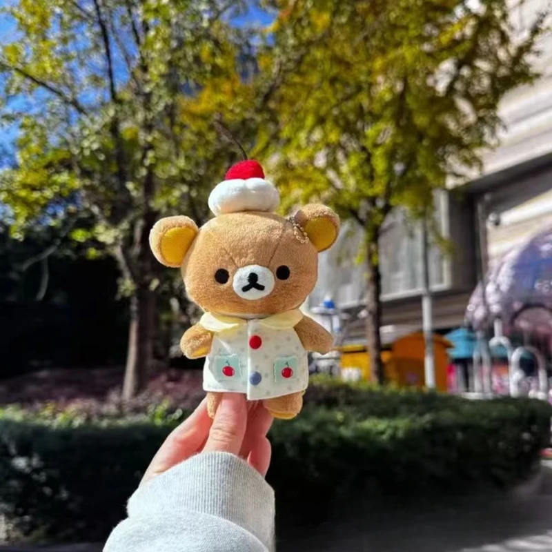 Rilakkuma Cartoon Plush Keychain description 2