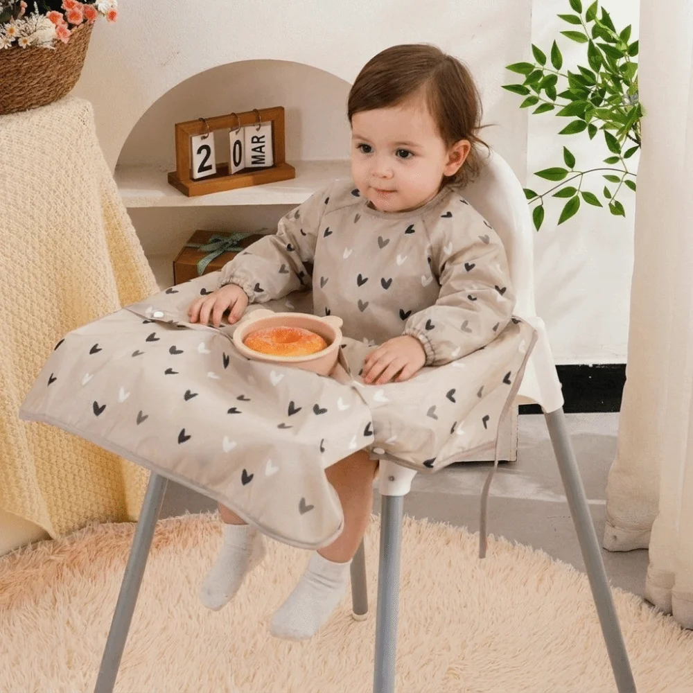 着用可能な防水ベビービブ、汚れ防止、食べこぼし防止、軽量でお - Baby Food Apron のレビューと価格