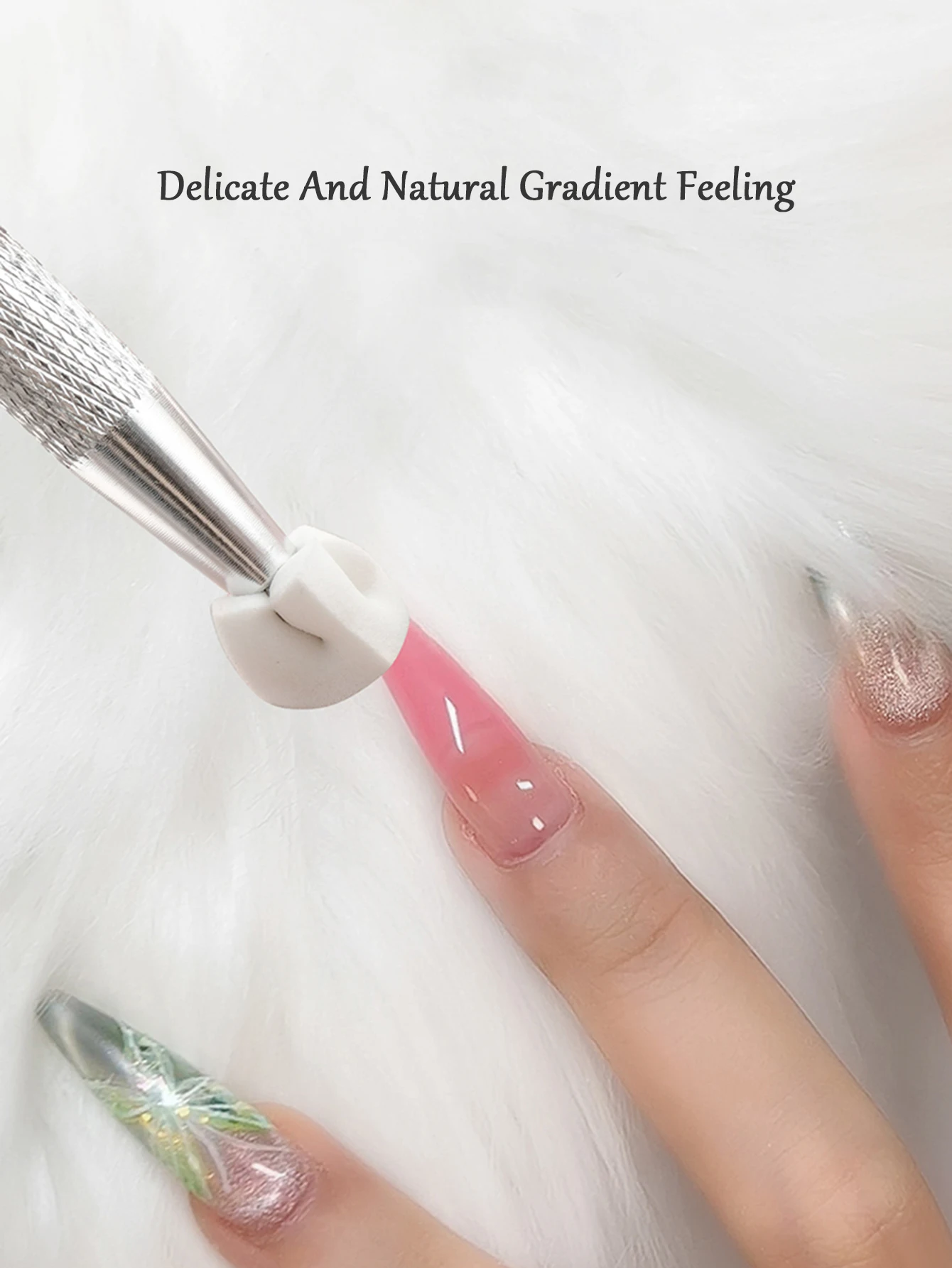 1/2 ชุด 1 ซม.มินิเต้าหู้ฟองน้ําสําหรับเล็บ Art Gradient & Blending, Grabber แปรงเครื่องมือ Cheek Stamping Pad, แต่งหน้า Stamping Kit