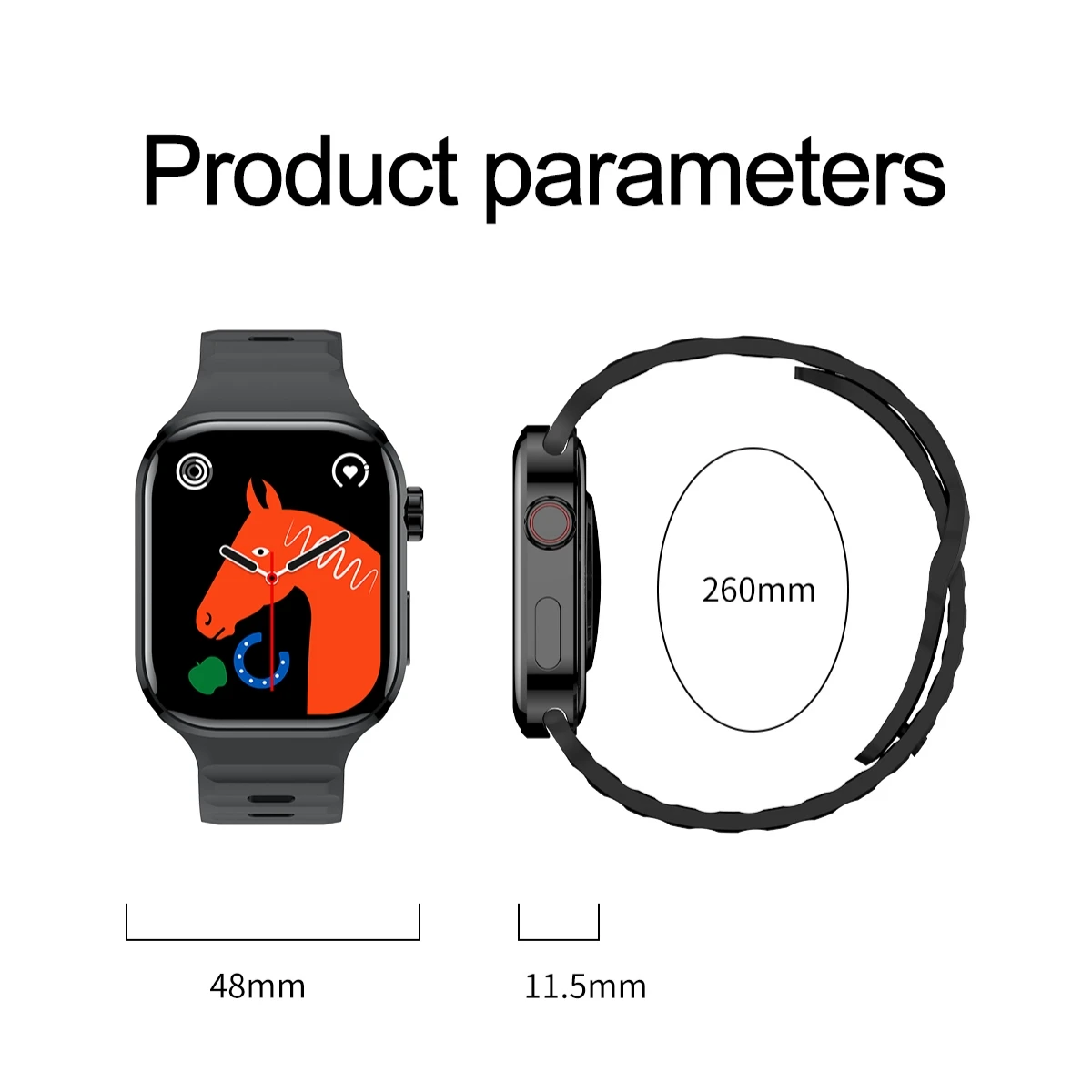 Bluetooth-oproep Smartwatches Muziek afspelen Informatie Duwoefening Hartslagmeting Slimme horloges Multifunctionele smartband