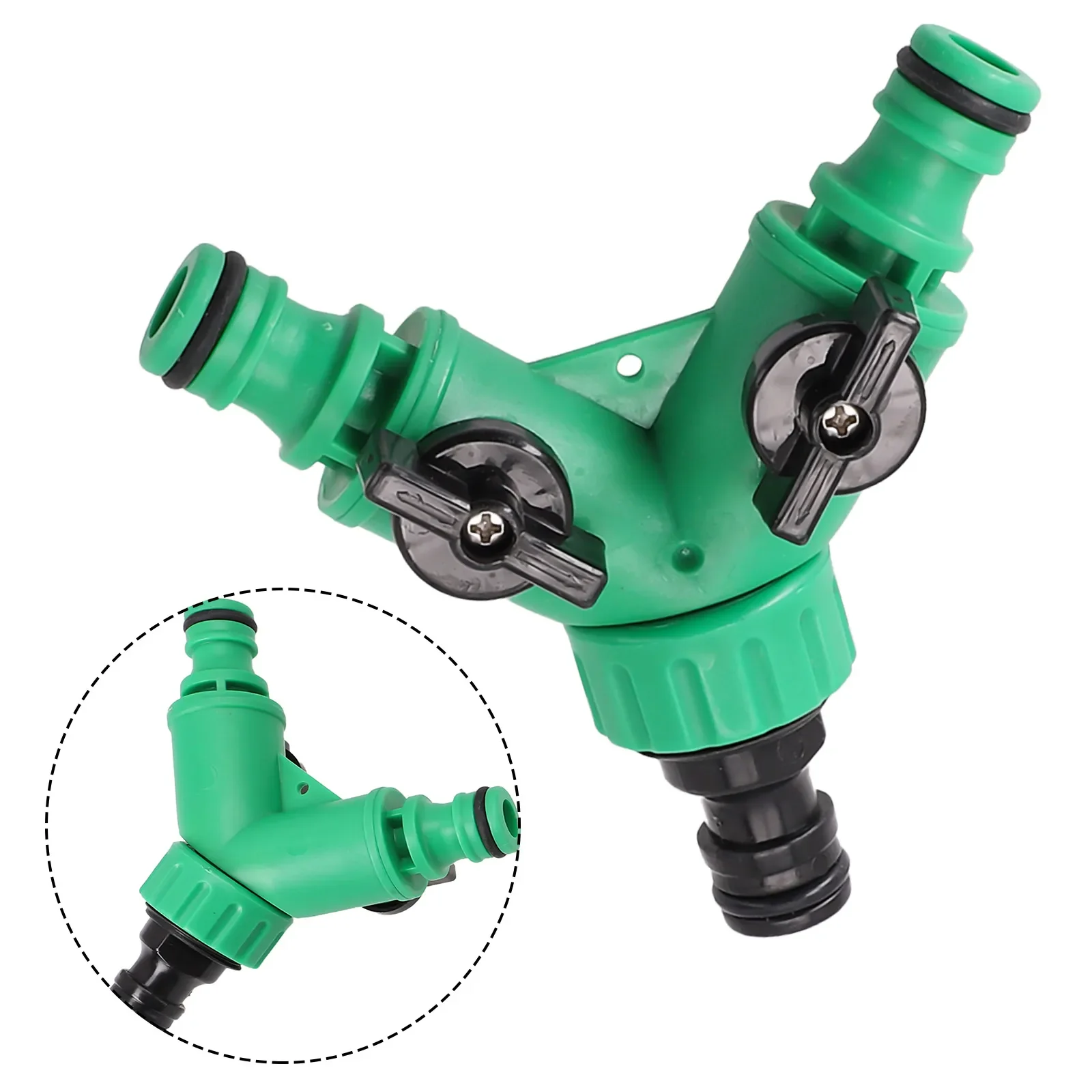 

Water Quick Connector 3/4Inch Plastic Three-way Water Diverter Valve Y Shape Hose Splitter Valves Pipe Connectors Plumbing Parts