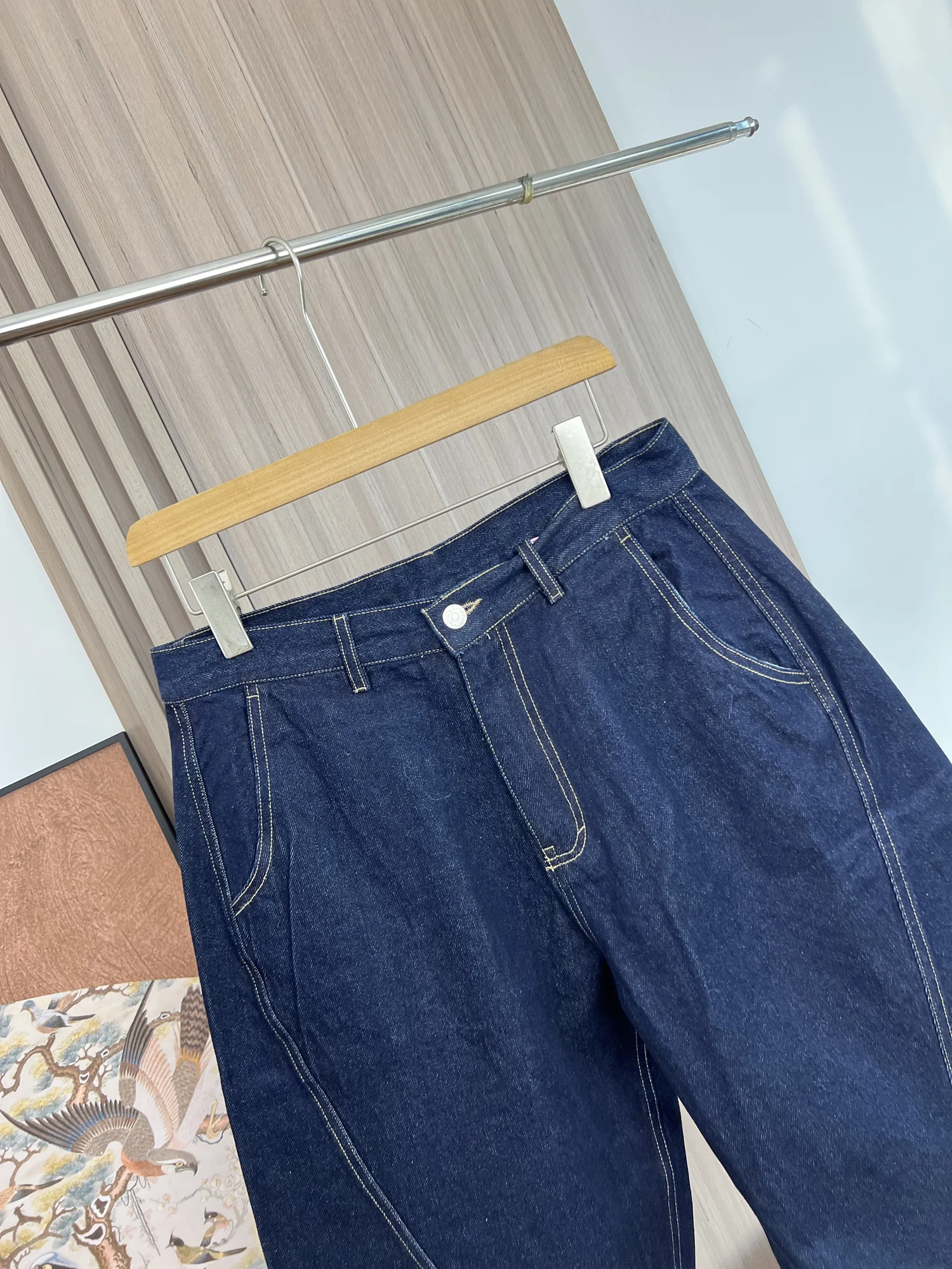 Retro Hip Hop Loose Casual Embroidered Denim Shorts for Couples High Waist Button Fly Spring Summer Men's Women's Jeans Shorts