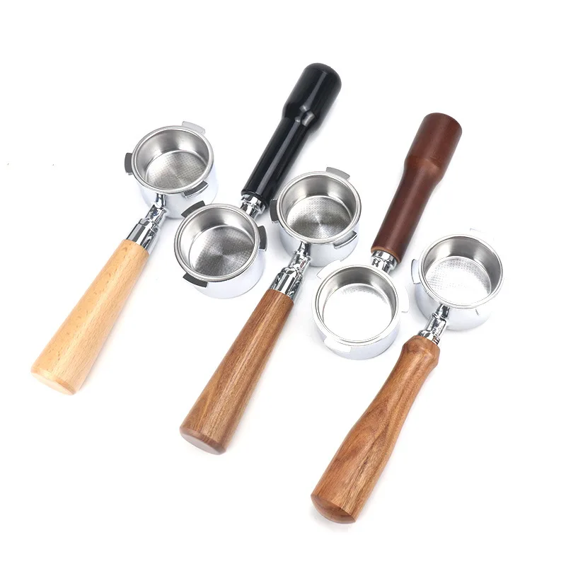 

51mm Professional Espresso Coffee Machine Accessories Bottomless Portafilter With 3 Cup Filter