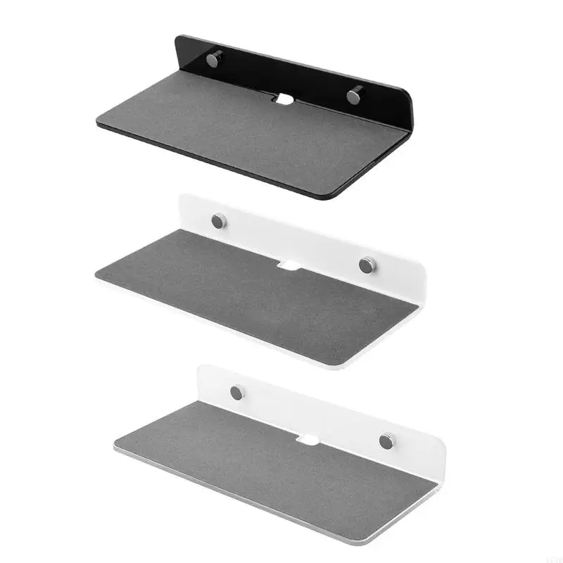 

L74B Screw Wall Mount Floating Acrylic Wall Shelf for Speakers, Books, Decor, Plants