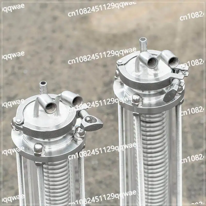 Stainless steel glass coil coil condenser brewing cooler size can be changed