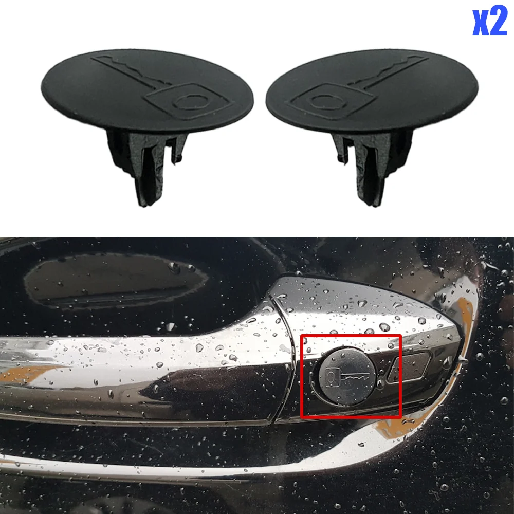 2x Auto Boot Door Handle KeyHole Cap Plug Cover Clip For Hyundai Elantra XD HD MD Accent LC MC Sonata EF NF Solaris RB HC Creta