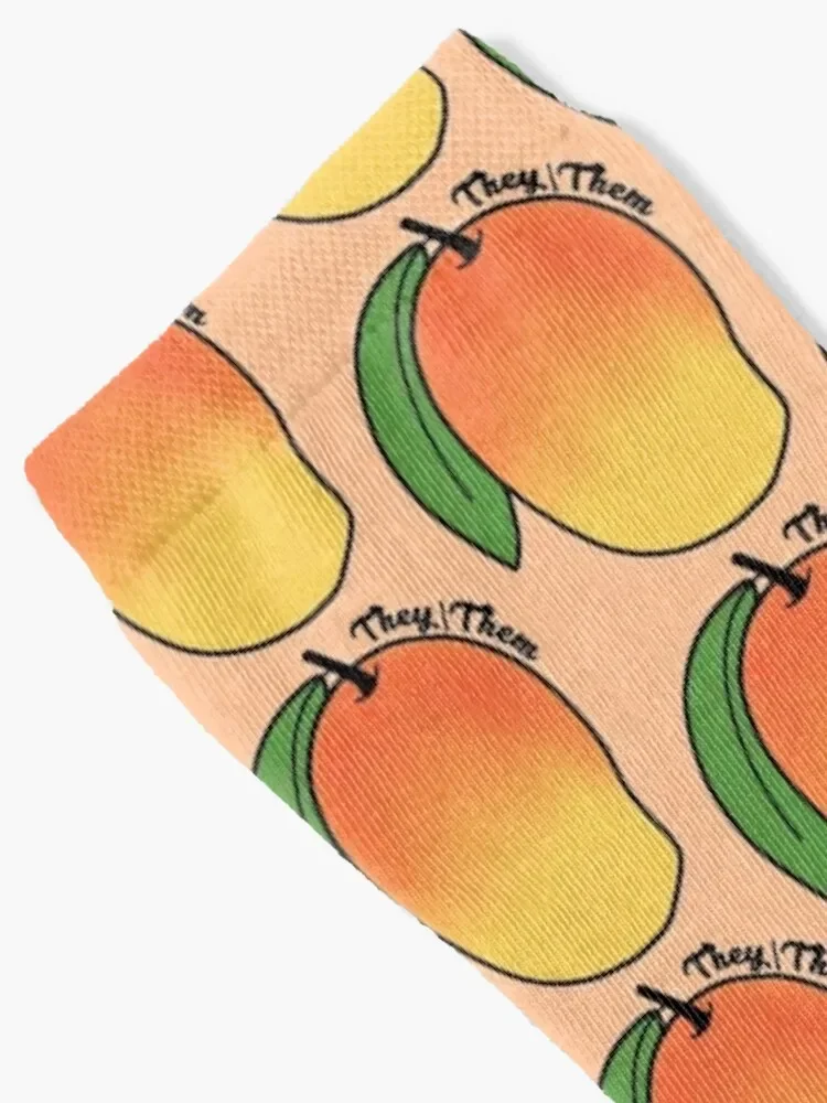 They/Them Mango Socks valentine gift ideas funny gifts Socks Female Men's