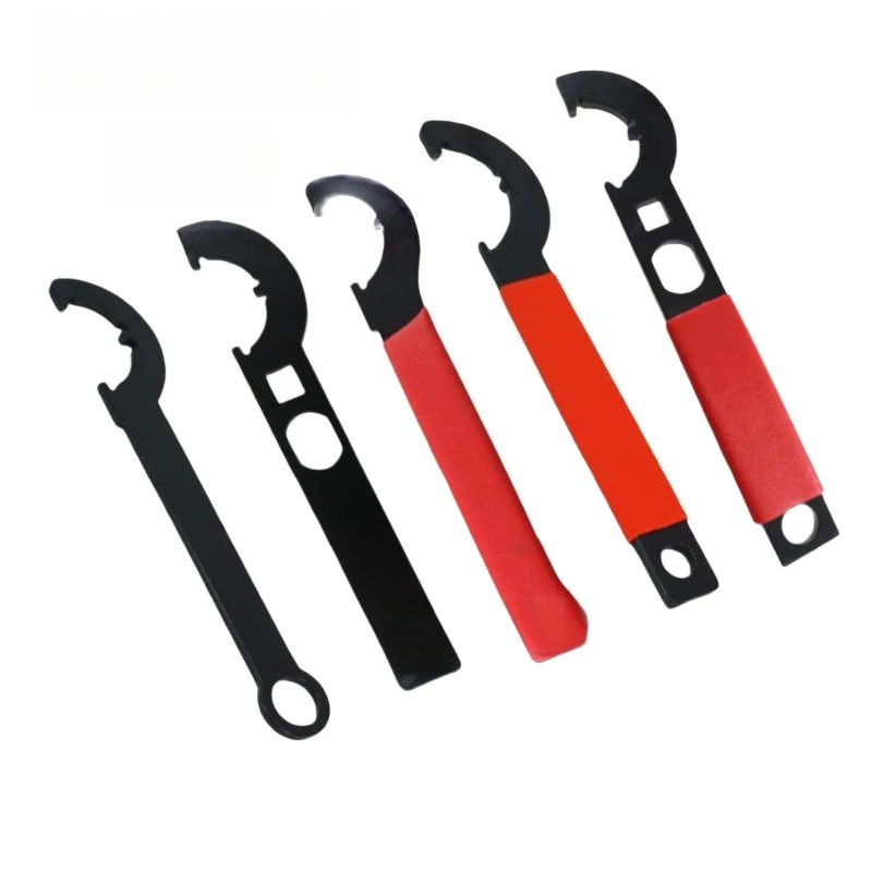 C Spanner Wrench Locknut Fire Hydrant Water Main Adjustable Coupling Multifunctional Survival Emergency Rescue Tool
