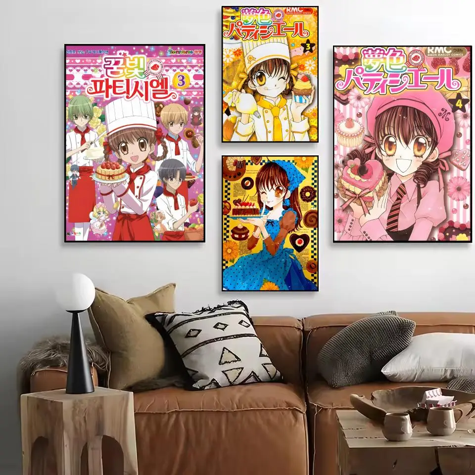 أنيمي Y-Yumeiro Patissiere اللوحة الخط HD طباعة شخصية قماش جدار جدارية الفن صور لغرفة المعيشة ديكور المنزل #1