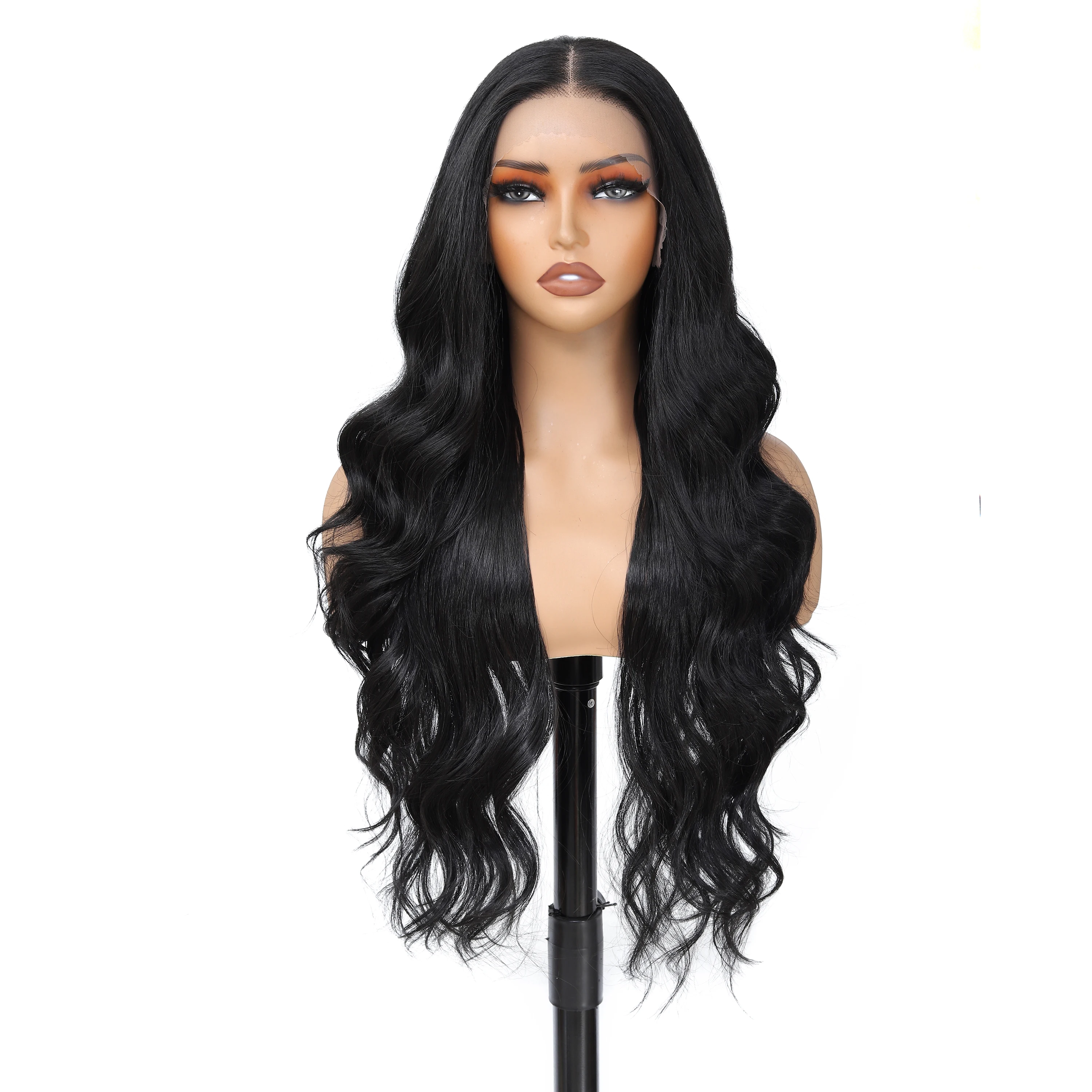 

Synthetic 13x4 Lace Front Wigs For Women 30“ Highlight Honey Brown Body Wave Wig Ombre Blonde Lace Wig Synthetic Cosplay Wig