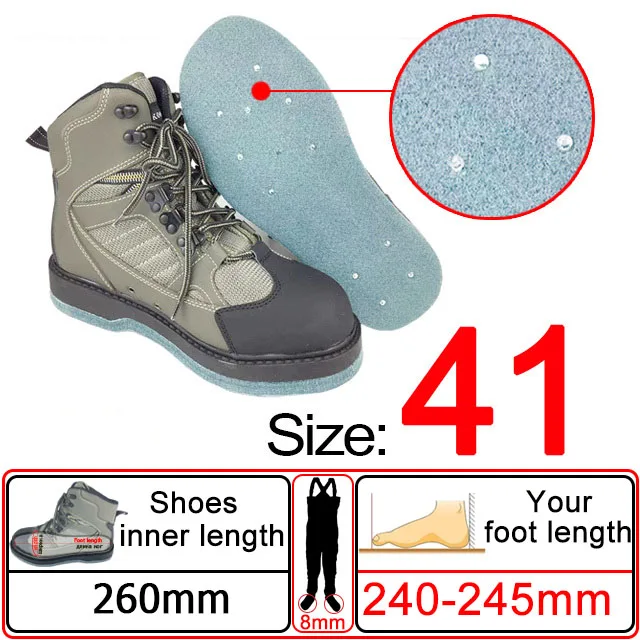 Vliegvissen steltlopers, Reef Rook visserslaarzen, jachtvissen taille waadkleding en vilten zool visschoenen, vispakset