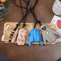 Creative Shirt Shoes Bag Pendant 2025 New Women's Skirt Jeans Design Keychain Pendant Cute Ballet Shoes Car Keychain Pendant