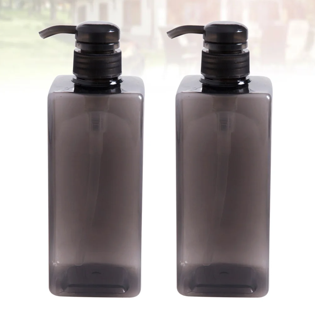 2 Pcs Toiletries Container Large Lotion Bottle Empty Shampoo Bootle Pack Handwashing Fluid