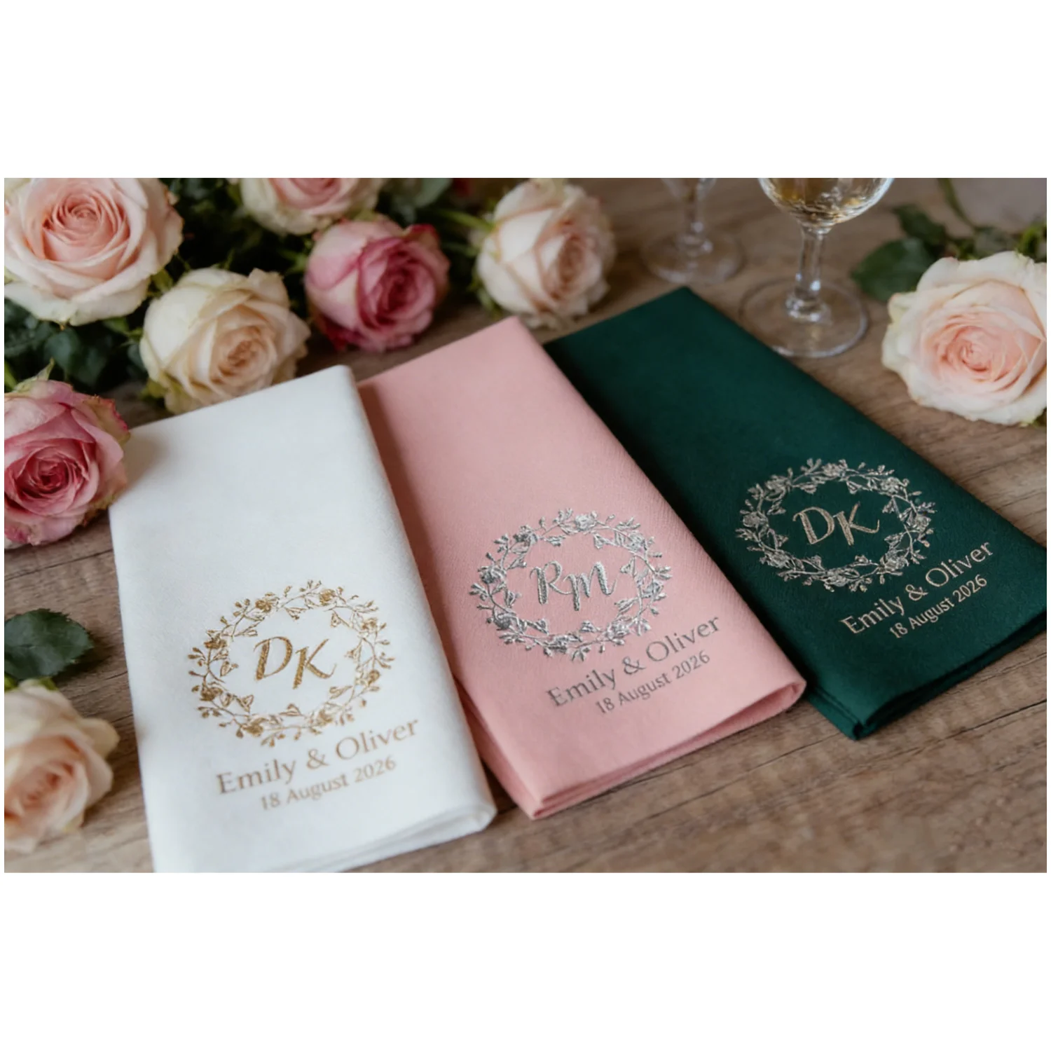 

90 шт. золотых персонализированных салфеток для ужина, мягкие, как льняные, одноразовые, для свадебного использования