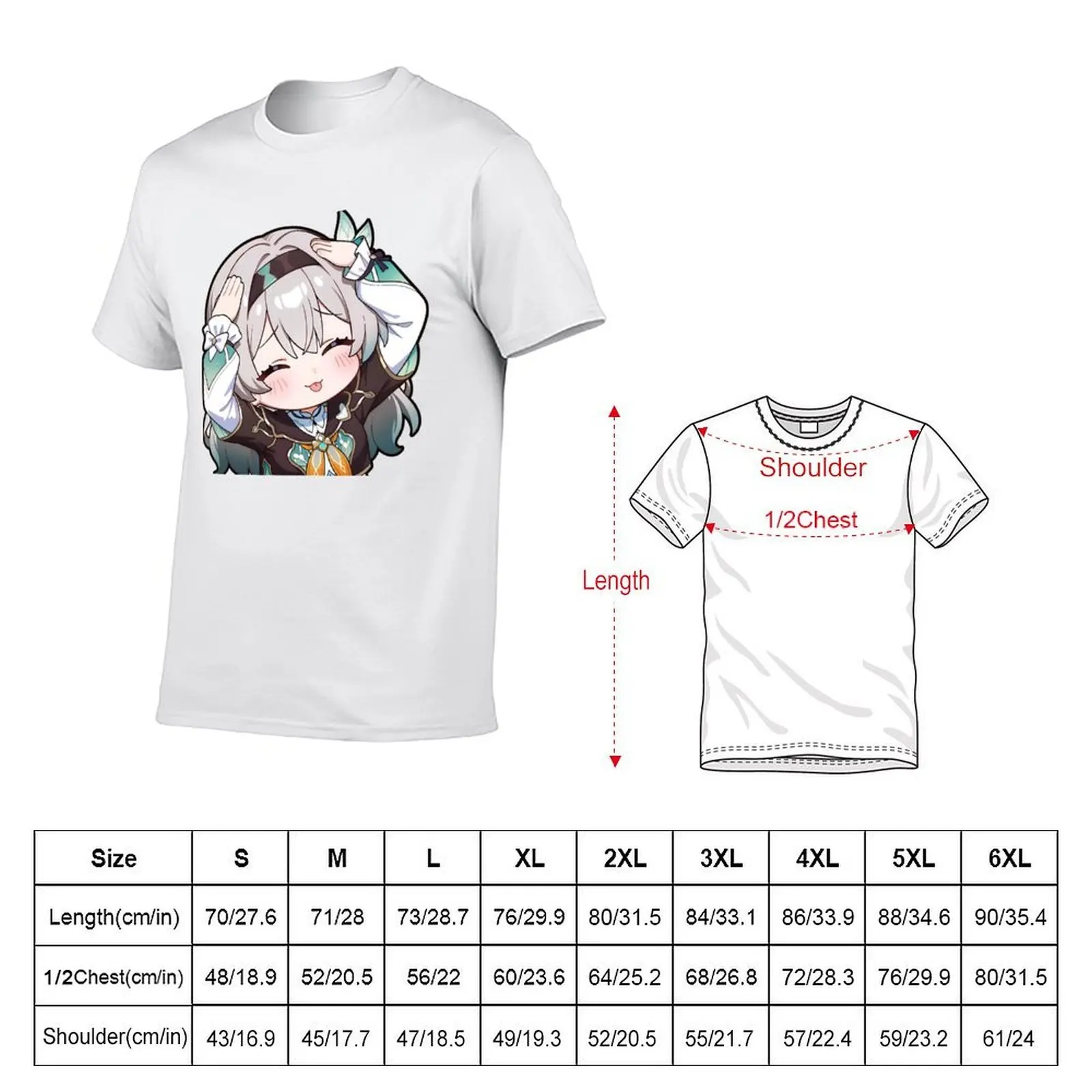 Firefly Cute Chibi honkai star rail Meme Hotaru Ver06 Firefly Star Rail Sticker T-Shirt