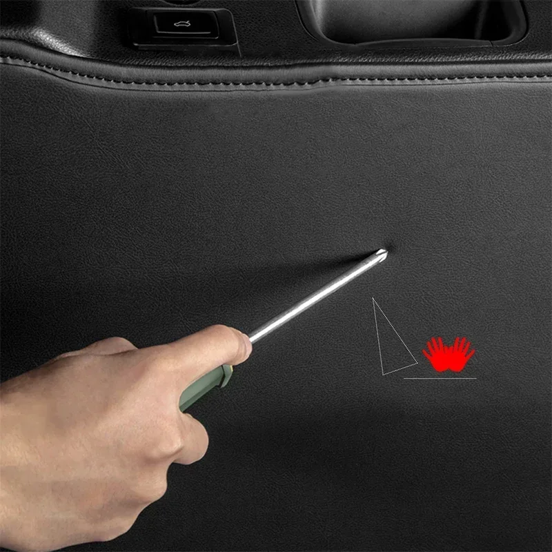 سيارة الخلفي الجذع الباب الخلفي مكافحة ركلة واقية حصيرة بولي Leather الجلود الديكور وسادة مكافحة الحشف وسادة ل Lynk & Co 08 2024 2025 2026 #3