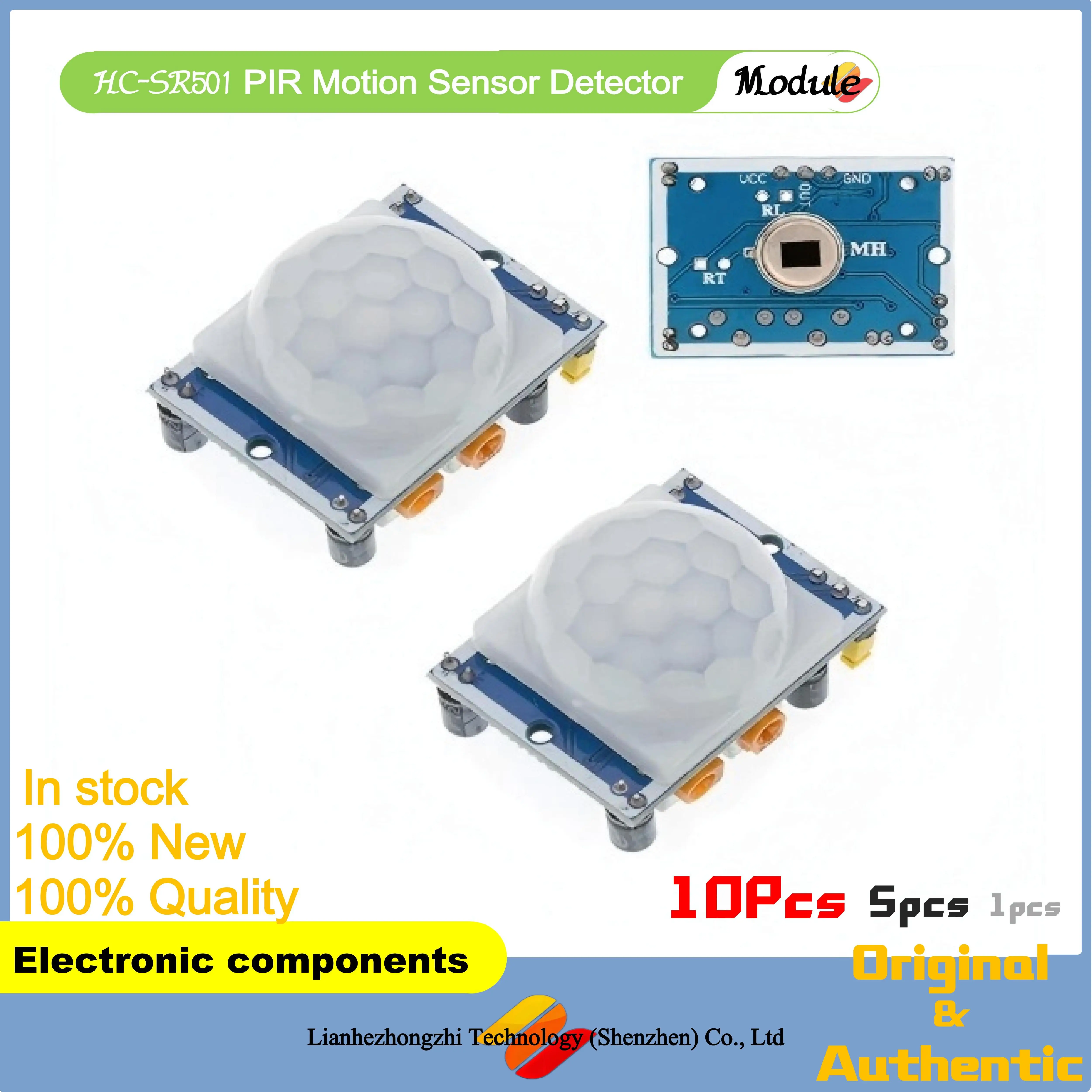 

1/2/5/10pcs PIR Sensor HC-SR501 Adjust IR Pyroelectric Infrared Motion Detector Module For Raspberry Pi Sensing Human Bod