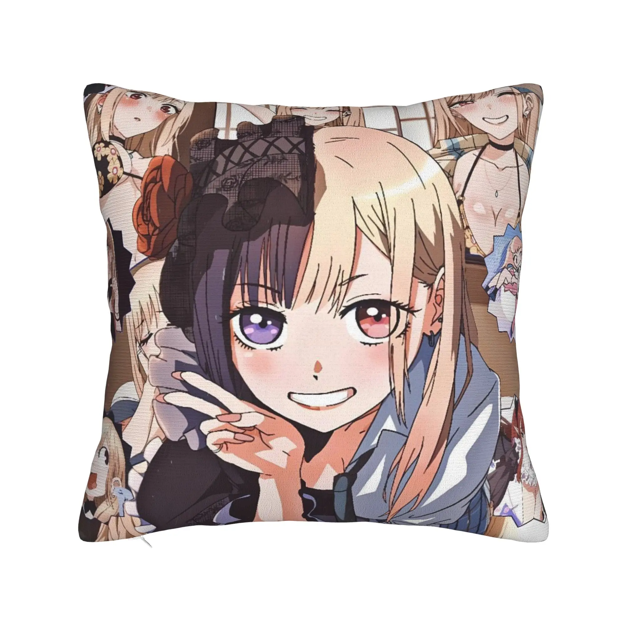 Marin Kitagawa Pillow Case  Novelty Pillow Cover Comfy Pillowcases For Couch Sofa Bedroom
