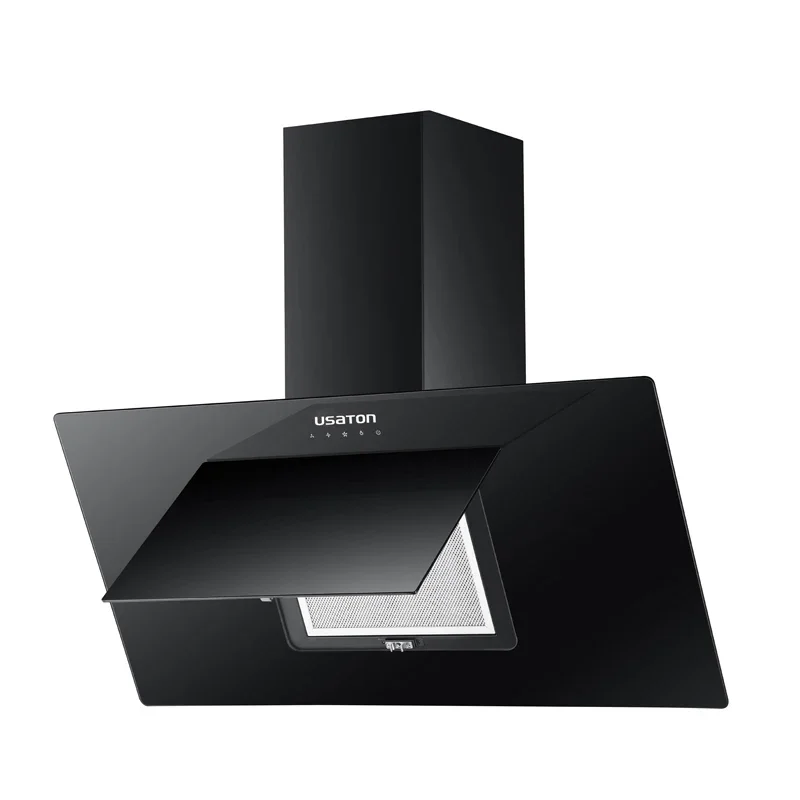 Kitchen Appliance OEM Design Restaurant Extractor Large Suction Range Cooker Hood Electric Low Noise 3-Speed Touch Control