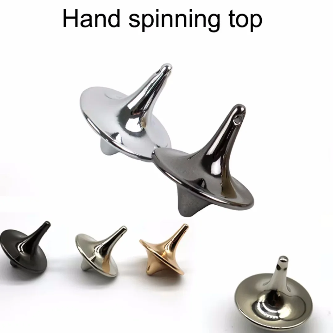 High - End EDC Stress Reliever: Portable Precision Metal Turntable Top, Zinc Alloy, Vintage Totem, Perfect Balance for Your Desk