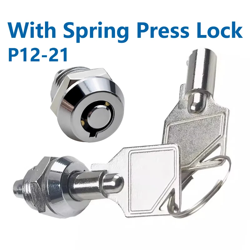 5/10 Sets 2 Position P12-21 Telescopic Cabinet Electronic Key Switch 12mm ON-OFF Lock Phone Security Power Switch