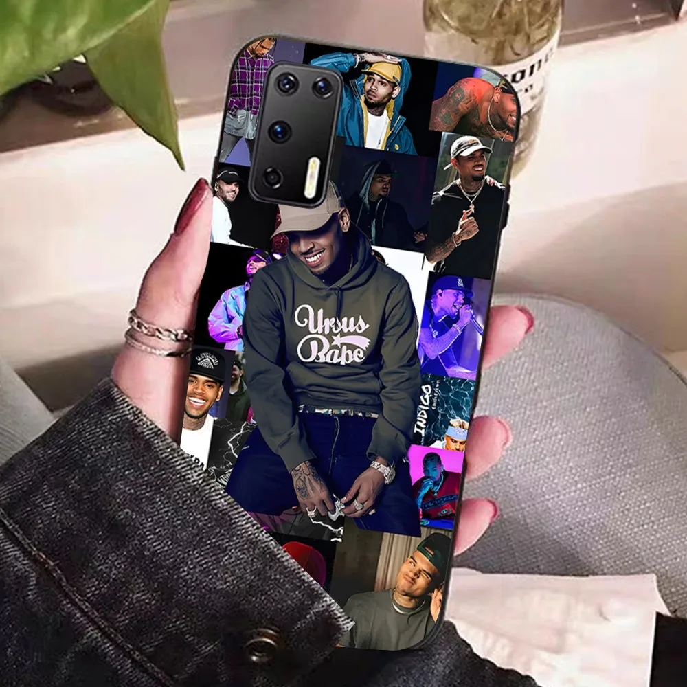 Chris Brown American Rapper Phone Case For Huawei P 8 9 10 20 30 40 50 Pro Lite Psmart Honor 10 lite 70 Mate 20lite