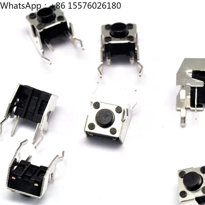 6 * 6 * 5MM Tactile Switches Horizontal 2-pin push-switch with bracket