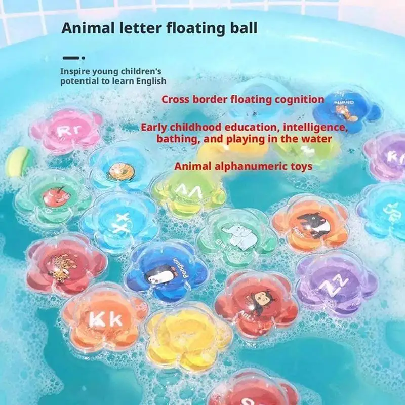Lettres de l'alphabet de bain, jouets d'eau de natation, Alphabet de salle de bain pour enfants, 26 pièces pour piscine, plage, bain pour tout-petits