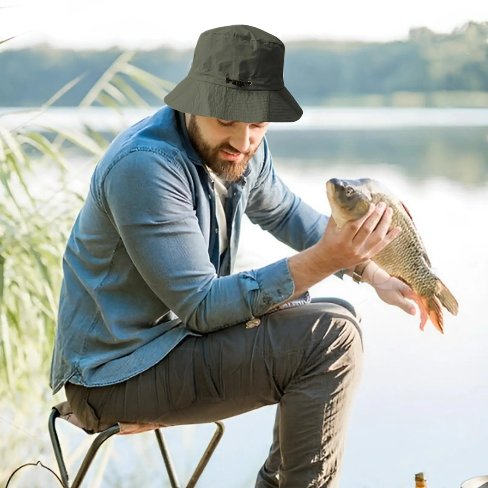 

Рыбацкая шляпа, складная пляжная шляпа от солнца, защита от ультрафиолета, быстросохнущий головной убор для женщин и мужчин, повседневная рыбалка, гольф, путешествия, отдых