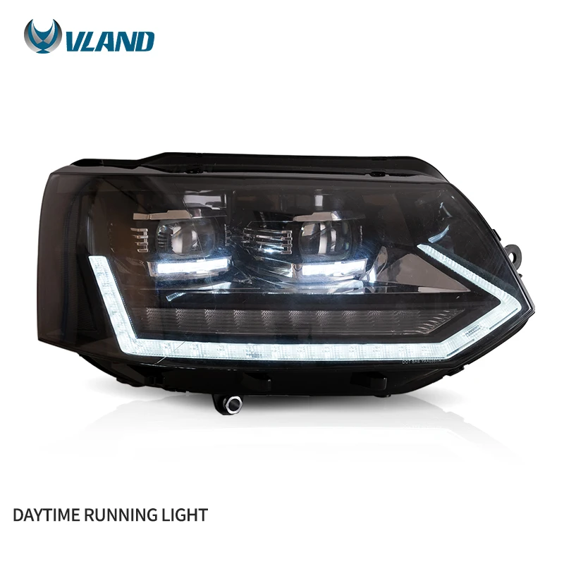

VLAND Factory Wholesales LED Headlights Car Head Light Assembly 2011-2015 Front Lamp CARAVELLE T5 Headlamp for VW