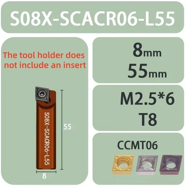 S08/10X-SCACR/SCMCN/SCACL06 S16X-SCACR/SCMCN/SCACL09 portable excavator boring machine special boring tool inside hole tool rod