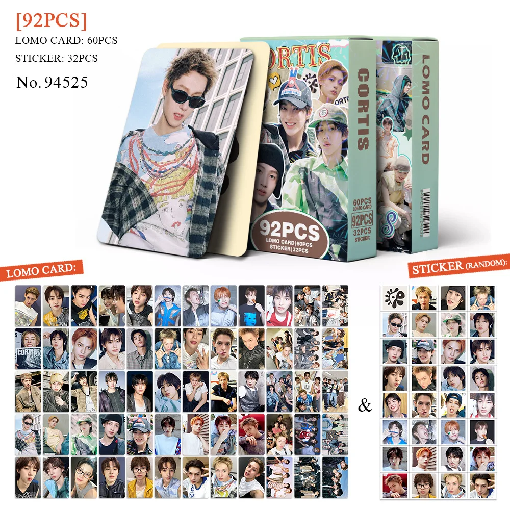 92Pcs Kpop CORTIS MARTIN KEONHO Laser Peripheral Photo Card LOMO Greeting Card, Fan Collection Gift S