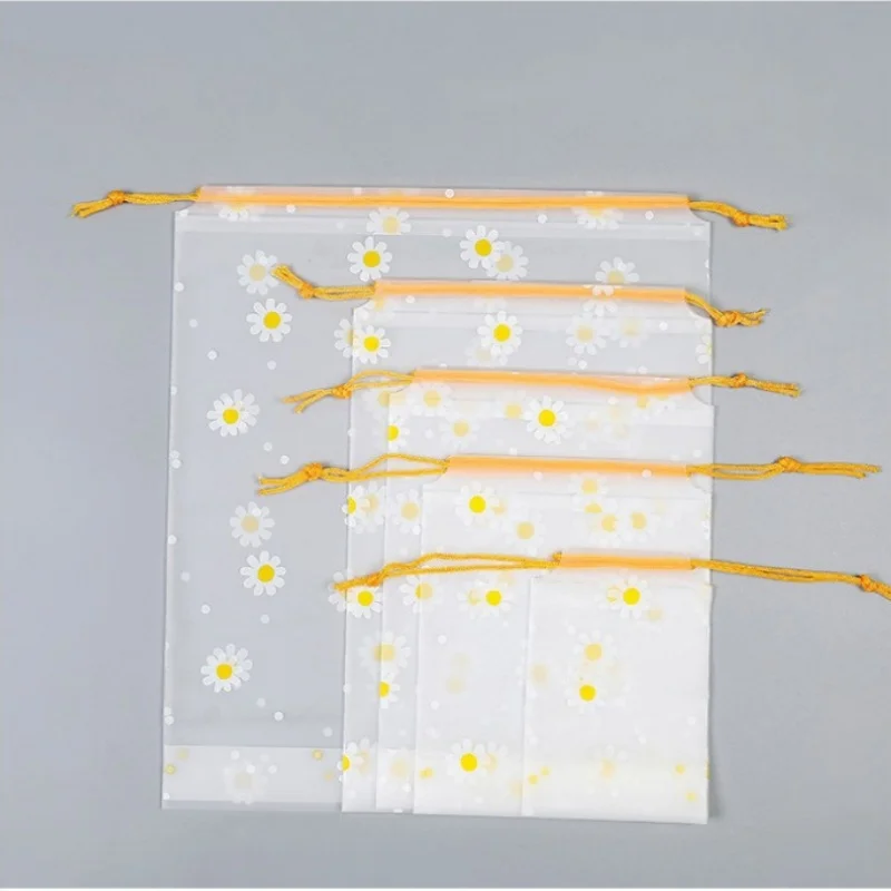 

Thick 160micron Cloth Drawstring Plastic Travel Storage Bag DIY Christmas Clear Options For Clothing Shoes Socks Gift Pouches