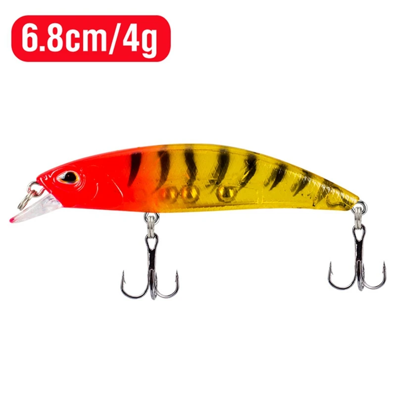 NO.8 New Colorful Sinking 6.8Cm/4G Hard Bait Fishing Lure With Vibrating & Sinking Action For Fishing Bait Easy To Use
