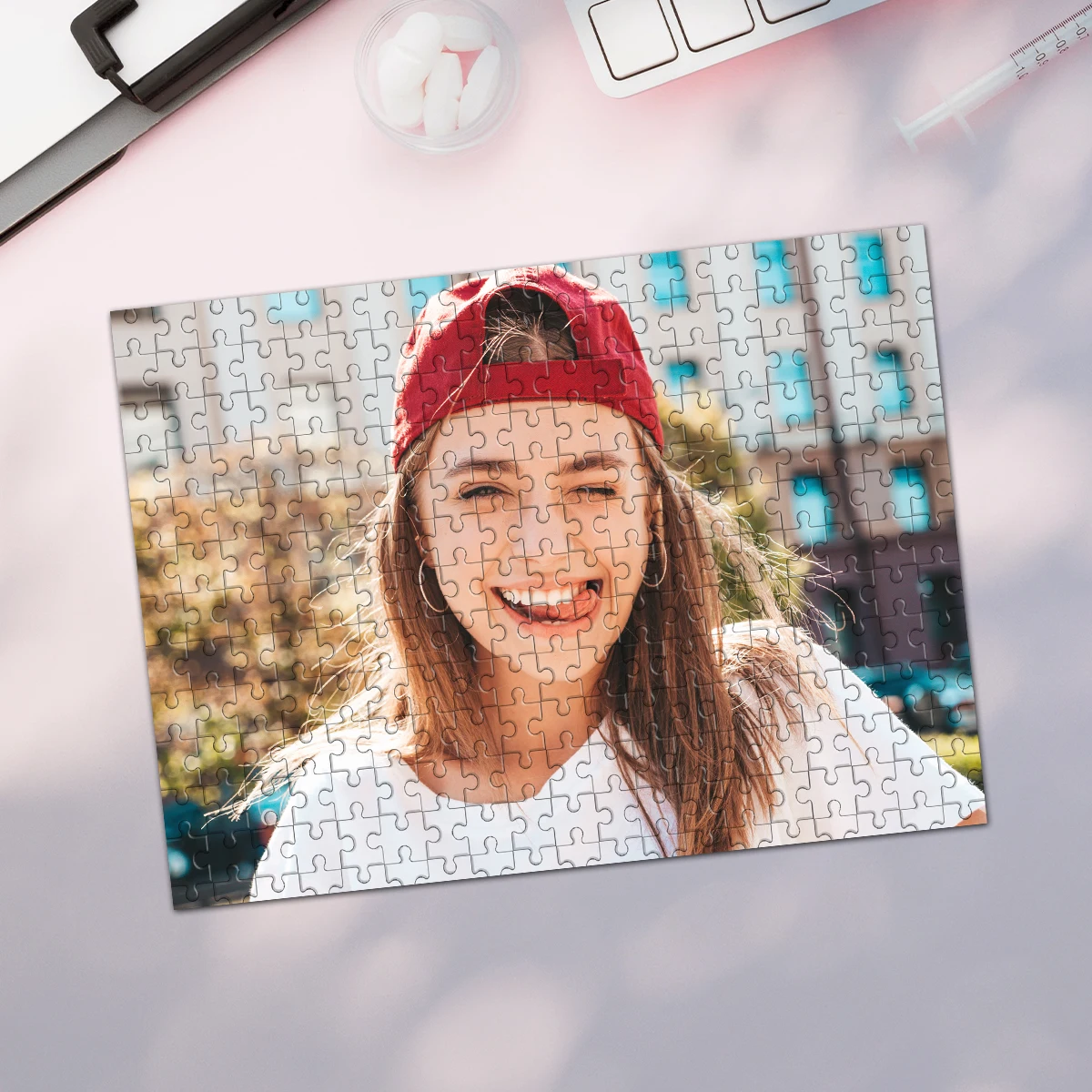 35/300/500/1000pcs Personalized Custom Photo Puzzle selfie Toys for Kids Gifts