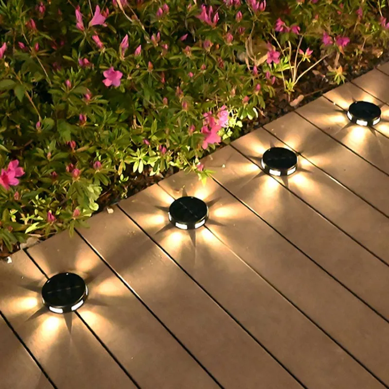 LED Solar Light Outdoor Waterproof Garden Lawn Lamp Sunlight Powered Balcony Staircase Landscape Decoration Solar Lights