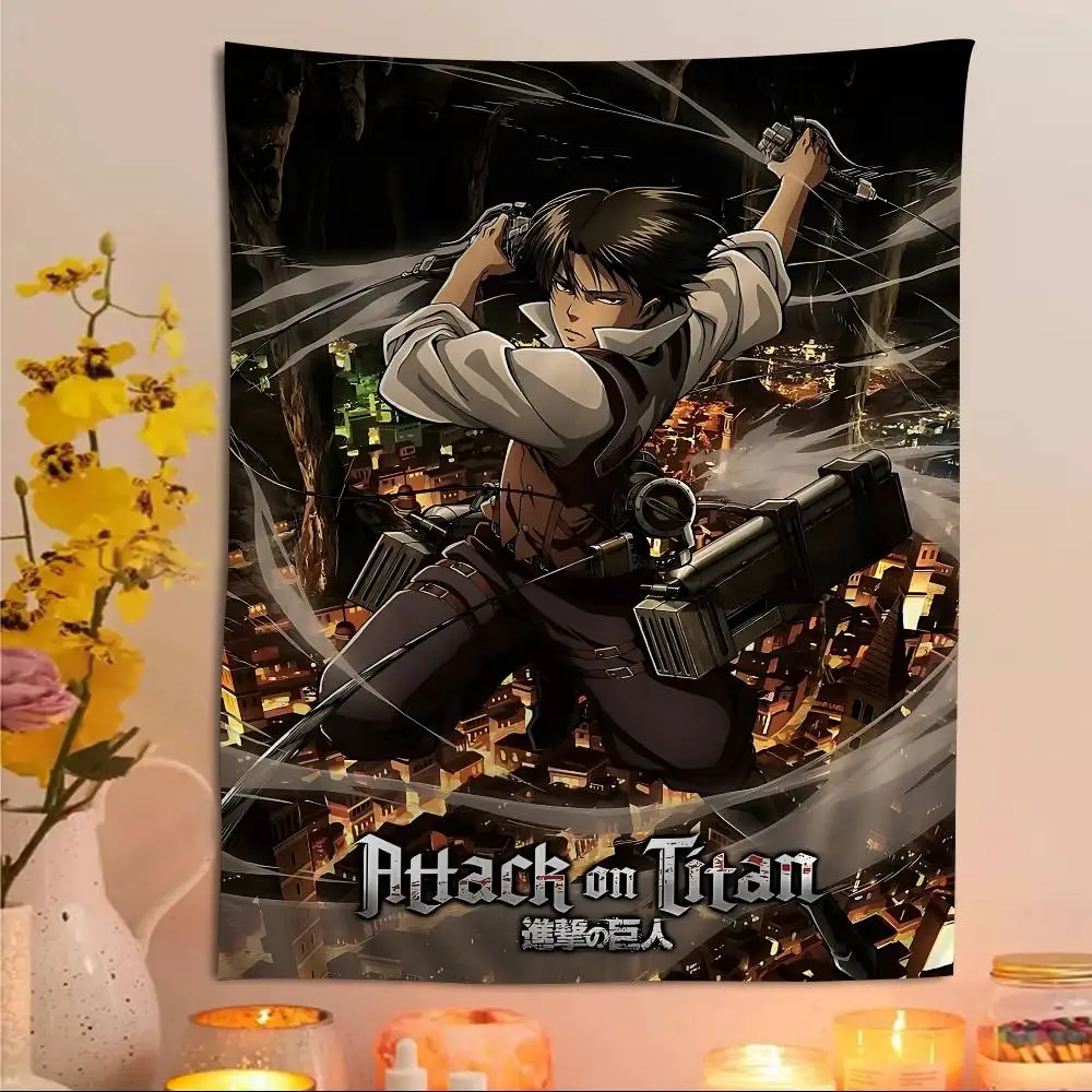 Anime A-Attack On Titan Tapestry Art Printing Japanese Wall Tapestry Anime Wall Hanging Home Decor