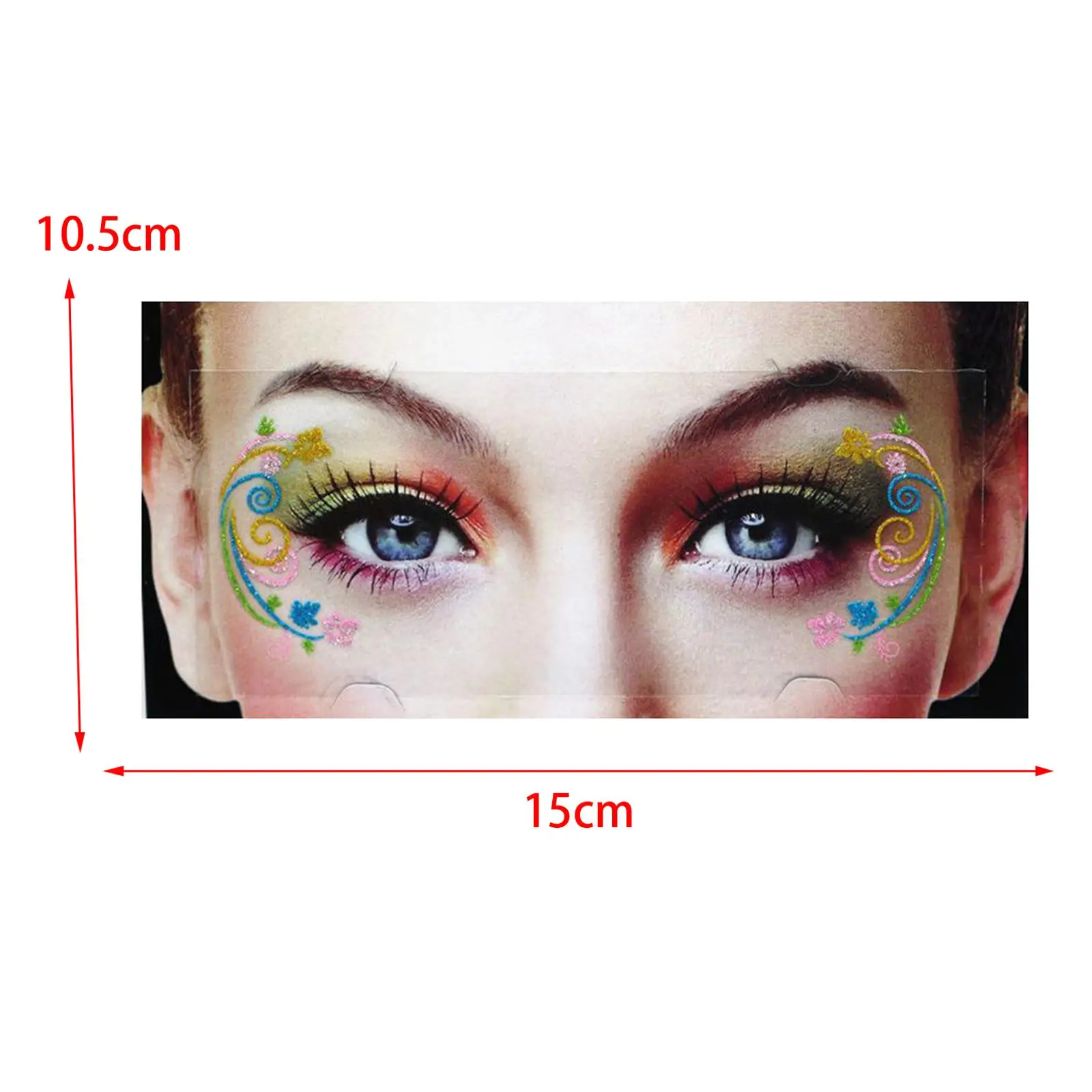Lidschatten-Aufkleber, Gesichtsaufkleber für Karneval, Festival, Bühnenauftritt