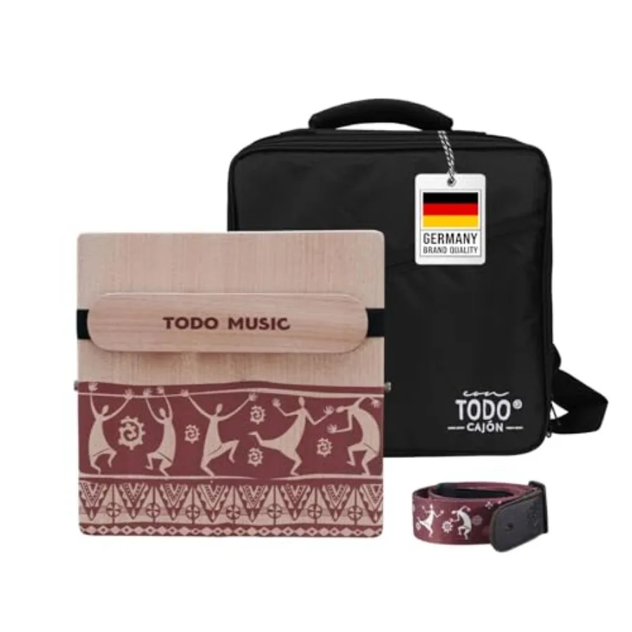 

Портативный кахон Nile Travel 3-тонный с регулируемым резонатором, ручной работы, в комплекте с сумкой для переноски, для взрослых, 4-сторонний