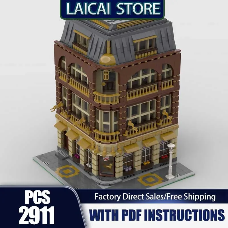 

City Building Model Moc Building Bricks Fashion Store Model Technology Blocks Gift DlY Sets Construstion Assembly Holiday Toys