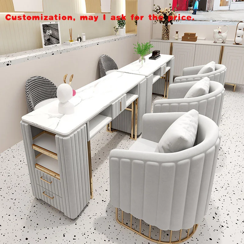 

на заказ.Современный роскошный скандинавский салонный стол, стол для ногтей, торговый центр