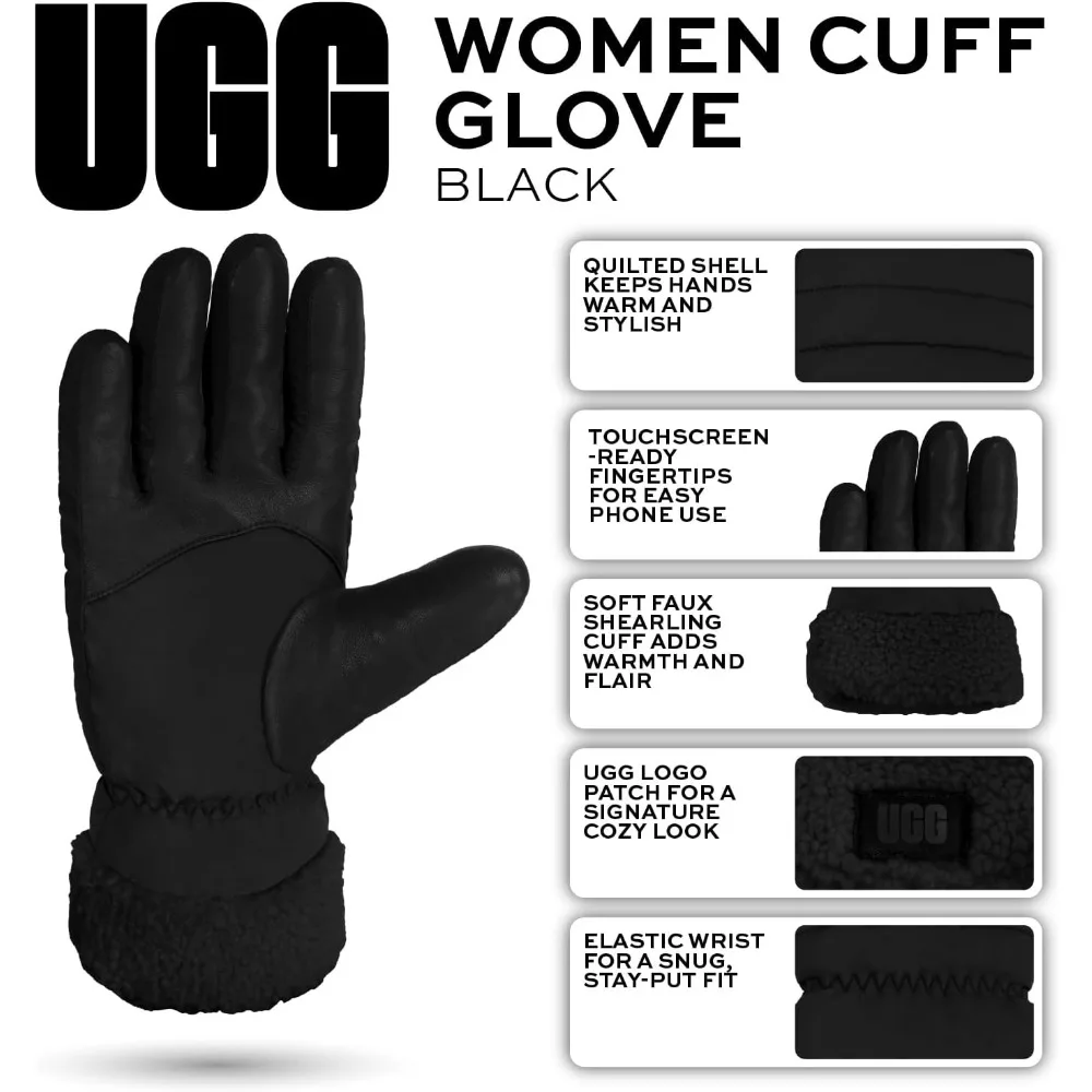 قفازات شتوية نسائية معزولة مقاومة للماء لجميع الأحوال الجوية #6