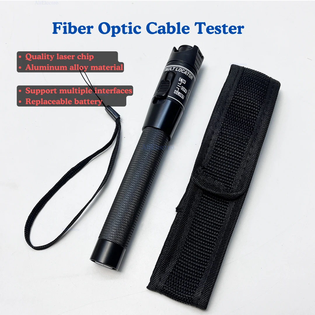 

VLF Laser 60MW 60km Visual Fault Locator, Fiber Optic Cable Tester 60km Range VFL Can Choose LC Adapter for VFL factory outlet