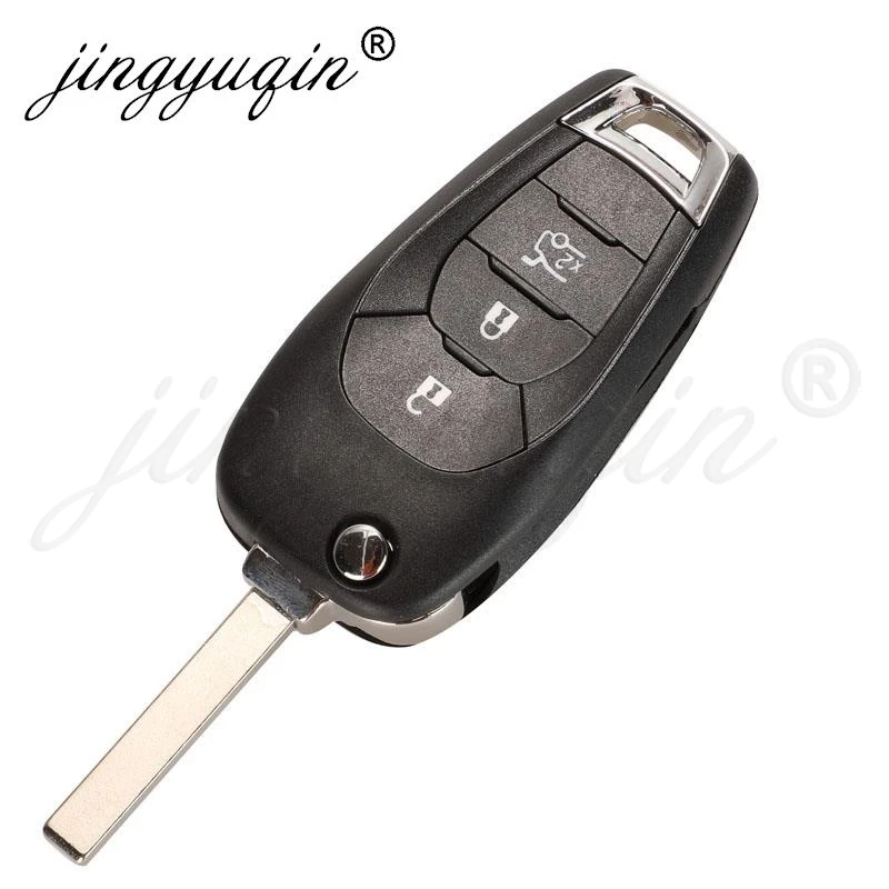 Jingyuqin 433.92Mhz FSK 4A Chip pilot samochodowy klucz składany dla chevroleta Cruze 2015 Cavalier Trax Sonic iskra 2019 + oryginalny OEM PCB