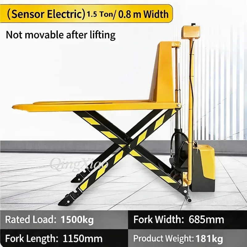 1T 1.5T Scissor Hydraulic High Lift Trolley With Photoelectric Sensor Stationary Lock Function For Workshop Assembly Operations