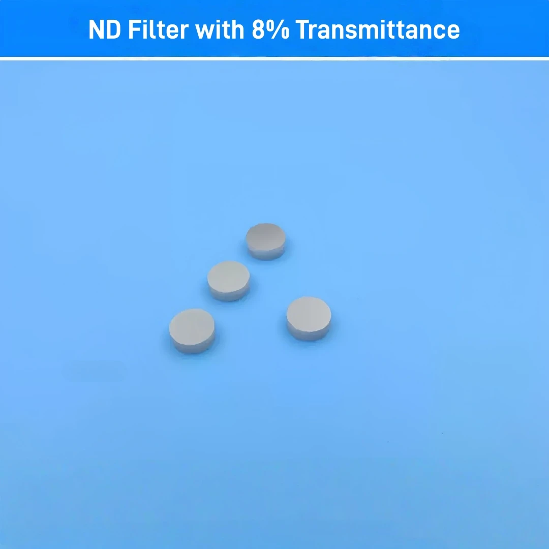 6mm 8% Transmittance ND Filter Gray Glass Camera Light Attenuation Reduction Full Band Neutral Light Dimming Lens Customize Size