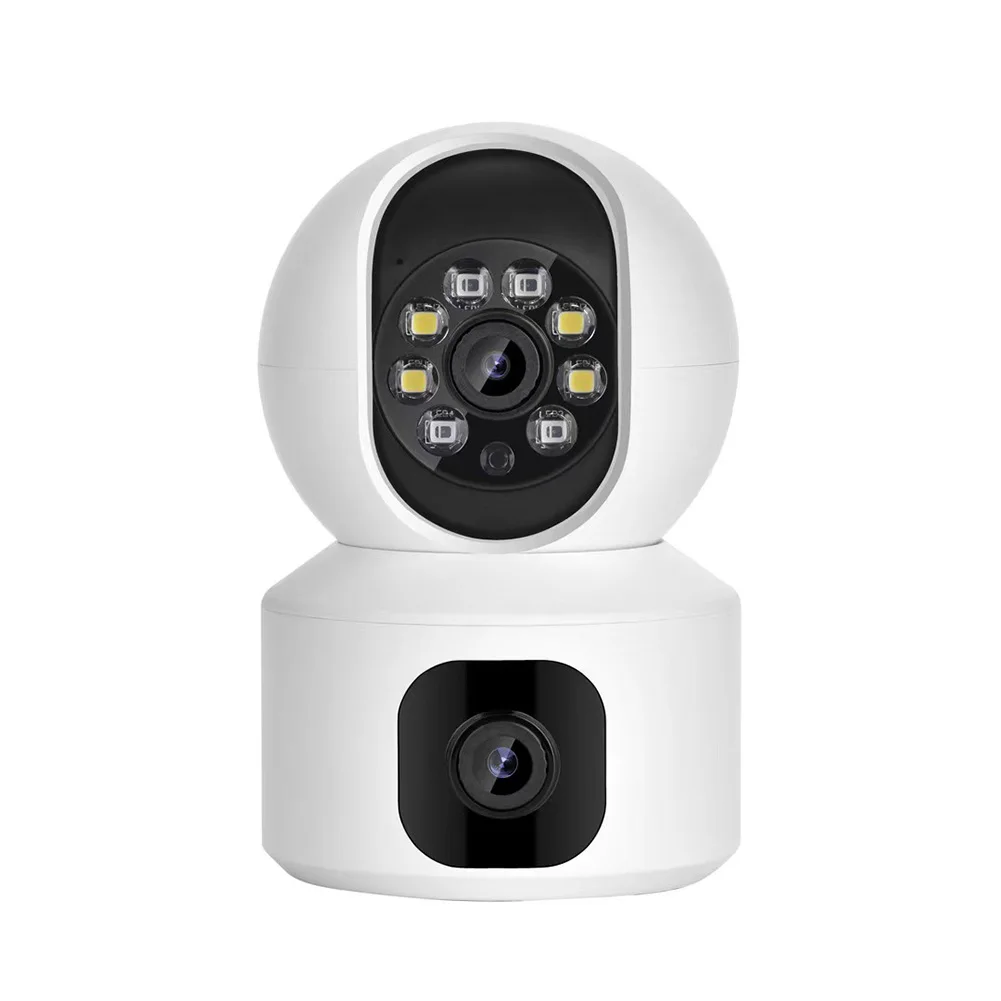 

1PC Dual Lens 2.4G WIFI Camera For CCTV Smart Home Wireless Indoor Camera 3MP Dual Lens Camera Security Protection Video Surveil