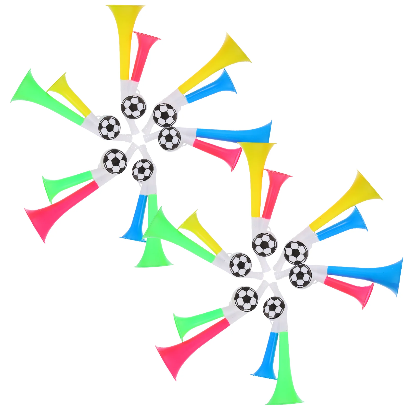 

10 Pcs Musical Instrument Trumpet Child Football Sports Events Horn Plastic Stadium Air