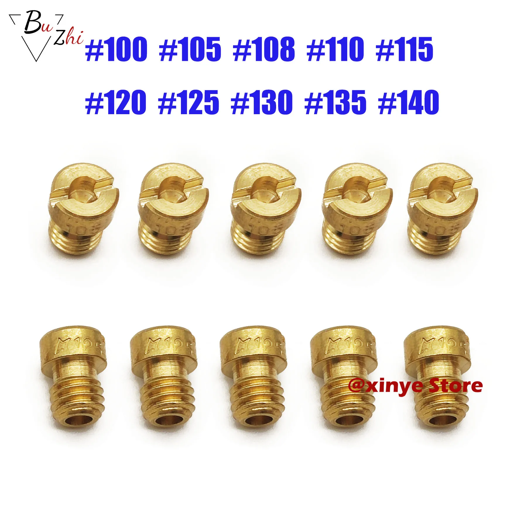 (10pcs/pack) 5mm Thread carburetor main Jet injectors Nozzle for 150cc 125cc GY6 for  PWK Keihin OKO CVK Carburetor